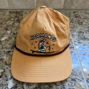 Howler Brothers Bros Yellow Ocean Offerings Embroidered Snapback Hap Cap O/S